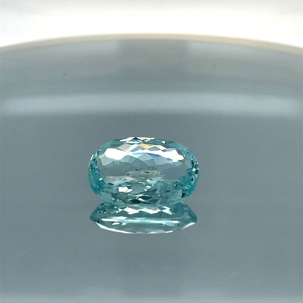 Natural Aquamarine 11.06 ct – Oval Cut, Untreated