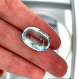 Natural Aquamarine 11.06 ct – Oval Cut, Untreated