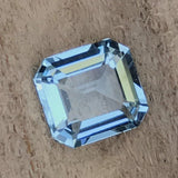 Natural Aquamarine 1.16 ct – Sea Blue, Asscher Cut, Untreated, Brazil