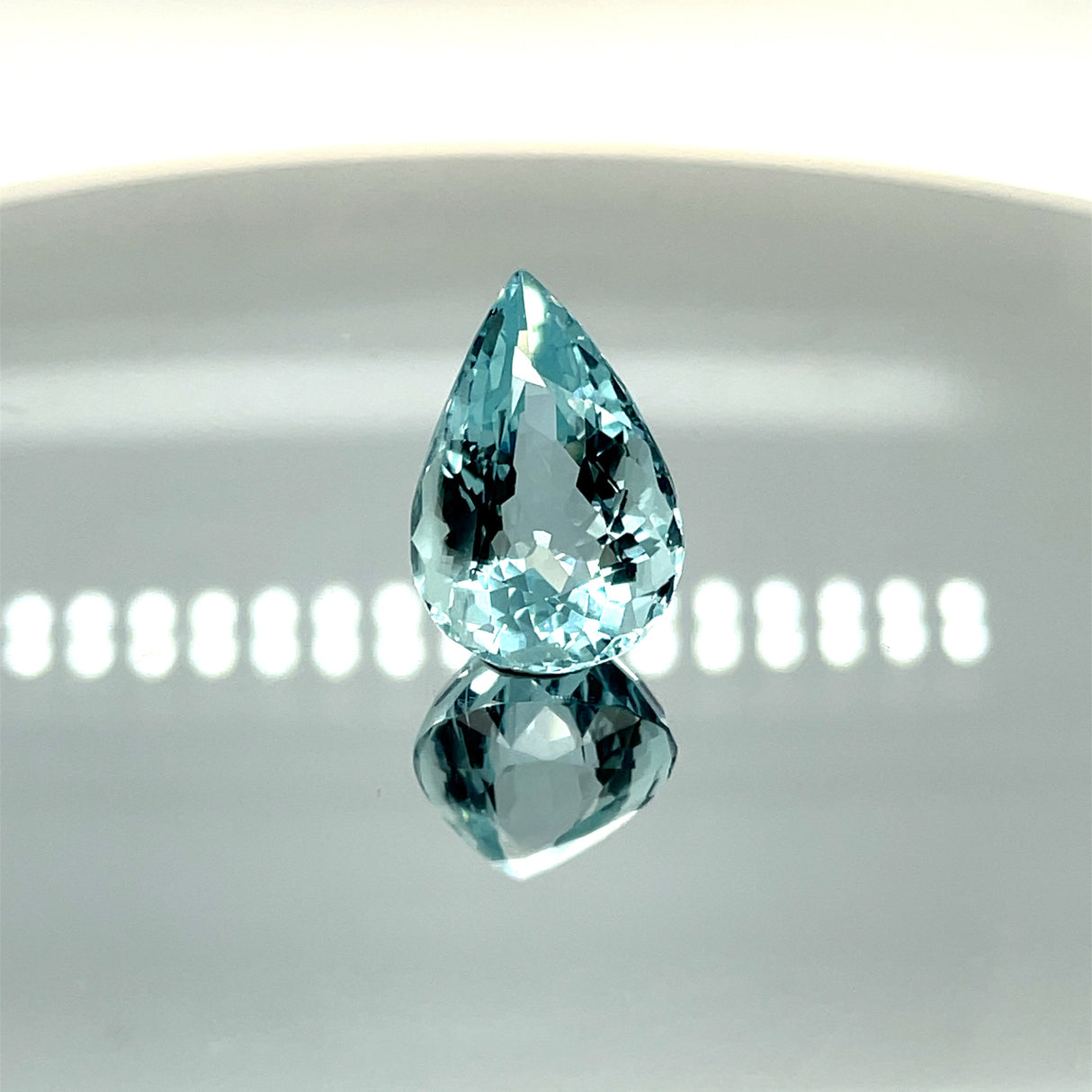 Natural Aquamarine 11.74 ct – Pear Cut, Untreated