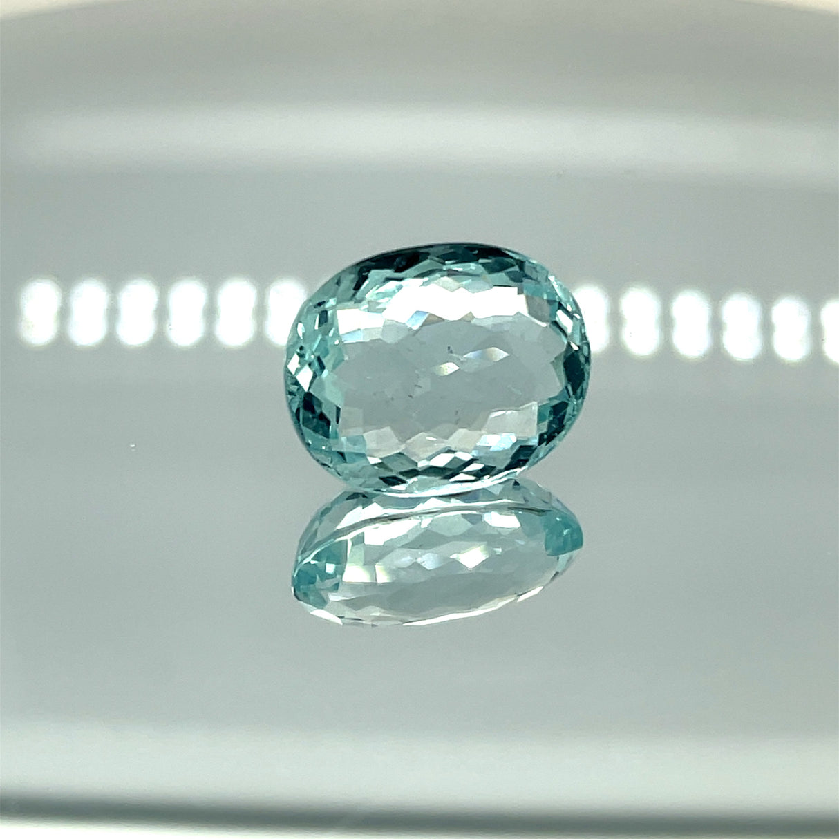 Natural Aquamarine 12.11 ct – Oval Cut, Untreated
