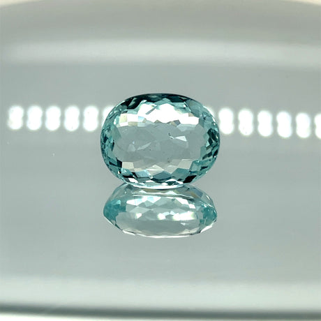 Natural Aquamarine 12.11 ct – Oval Cut, Untreated