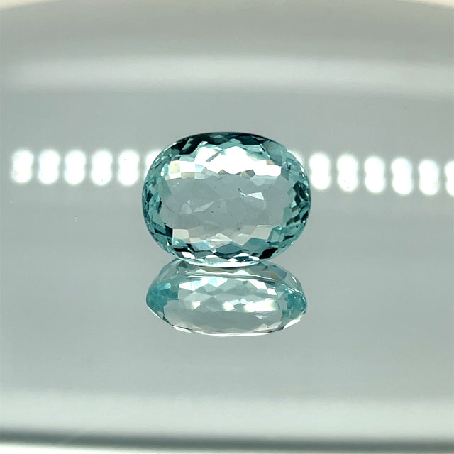 Natural Aquamarine 12.11 ct – Oval Cut, Untreated