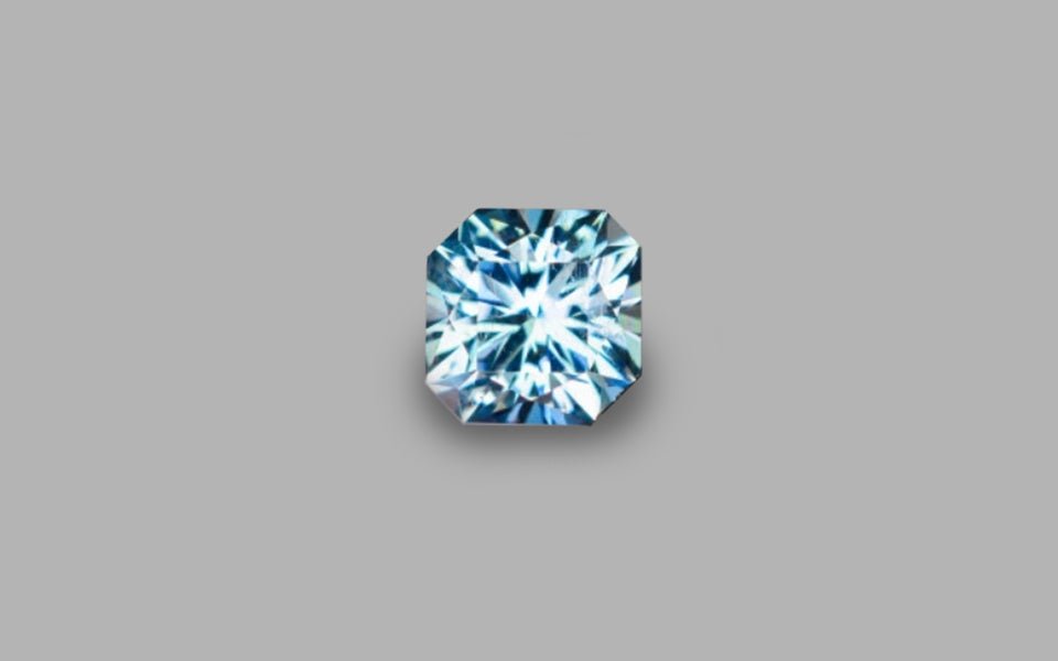 Natural Aquamarine 1.24 ct – Sky Blue, Square Cut
