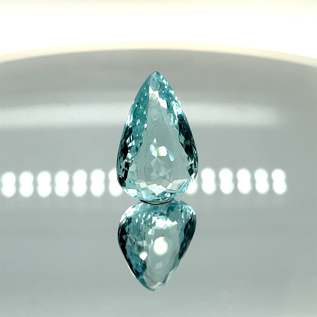 Natural Aquamarine 13.43 ct – Pear Cut, Untreated