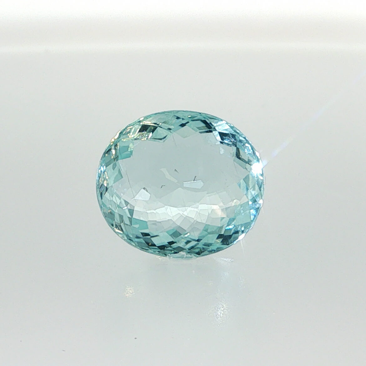 14.68 ct Aquamarine oval cut eye clean loose gemstone