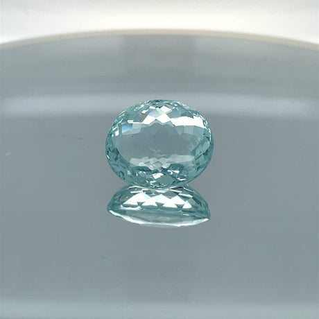 Natural Aquamarine 16.63 ct – Blue, Oval Cut, Untreated