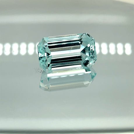 Natural Aquamarine 19.59 ct – Emerald Cut, Untreated, Certified