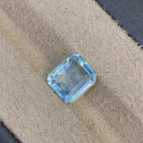 Natural Aquamarine 3.12 ct – Sky Blue, Octagon Cut, Untreated, Brazil