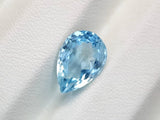 Natural Aquamarine 3.20 ct – Blue, Pear Cut, Untreated