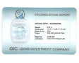 Natural Aquamarine 6.95 ct – Oval Cut, Untreated, ČGL Certified