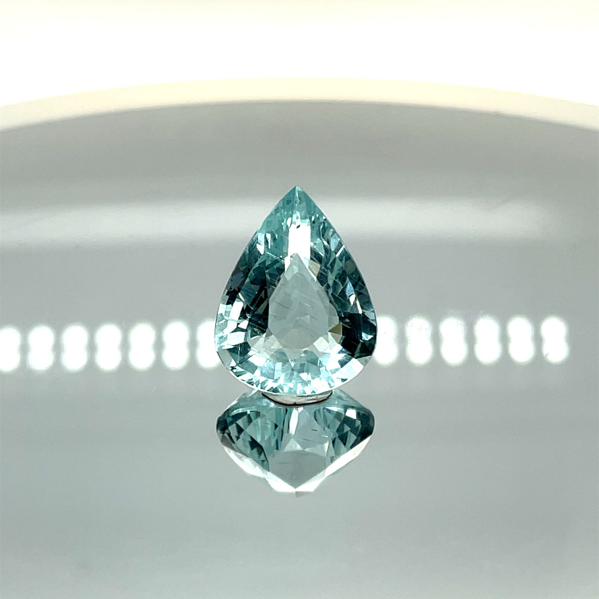 Natural Aquamarine 9.77 ct – Pear Cut, Untreated