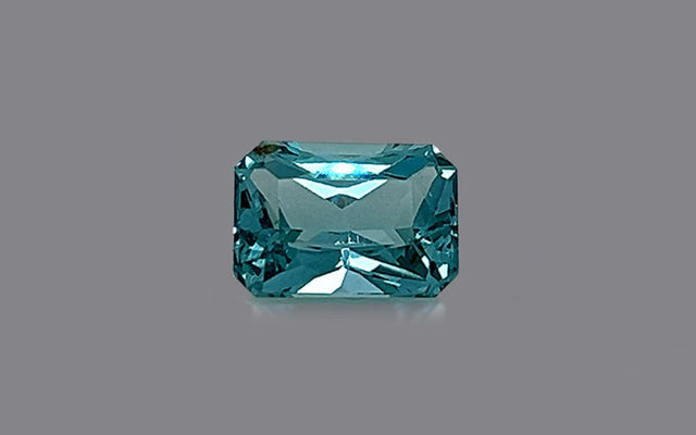 Natural Blue Apatite 3.92 ct – Greenish Blue, Octagonal Cut, Untreated