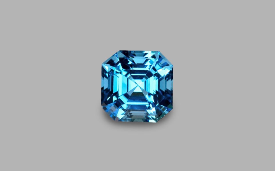 Natural Blue Topaz 8.21 ct – Custom Cut, VVS Clarity, Brazil