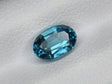 Natural Blue Zircon 1.32 ct – Oval Cut, Heated