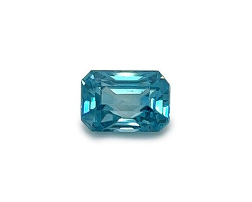 Natural Blue Zircon 5.34 ct – Cushion Cut, Untreated