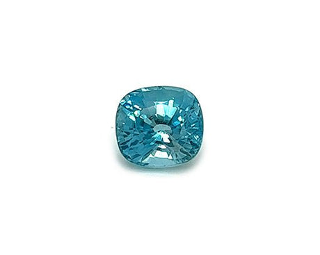 Natural Blue Zircon 6.38 ct – Cushion Cut, Untreated