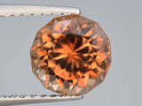 Natural Brown Zircon 2.30 ct – Round Brilliant Cut, Untreated