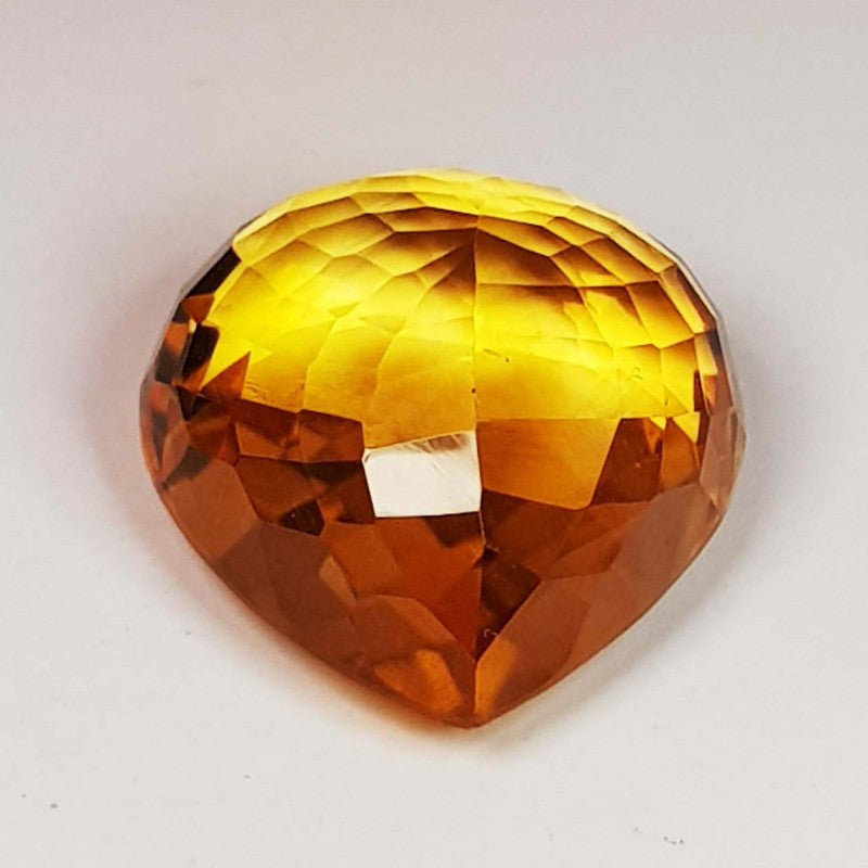 Natural Citrine 12.60 ct – Pear Cut, Heated