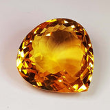 Natural Citrine 12.60 ct – Pear Cut, Heated