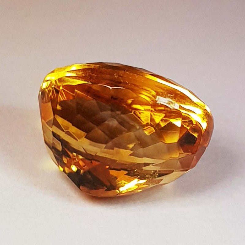 Natural Citrine 12.77 ct – Oval Cut, Heated
