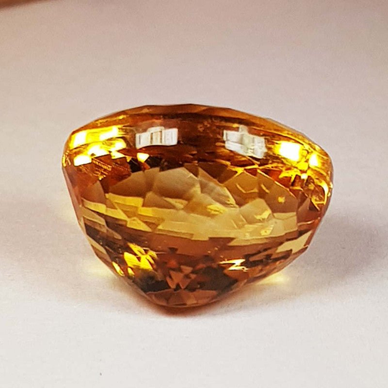 Natural Citrine 12.77 ct – Oval Cut, Heated