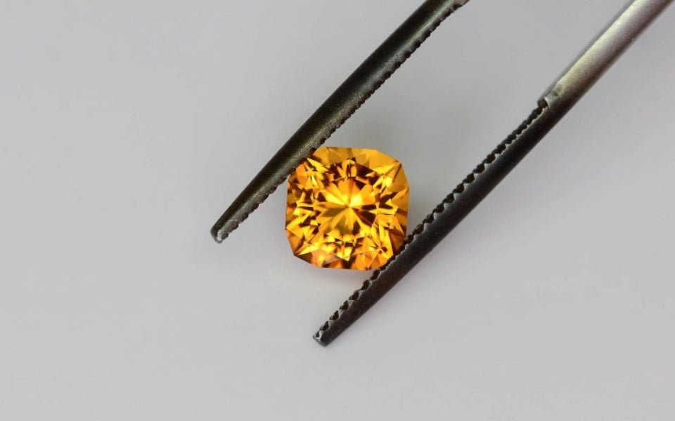 Natural Citrine 1.48 ct – Golden Yellow, Cushion Cut