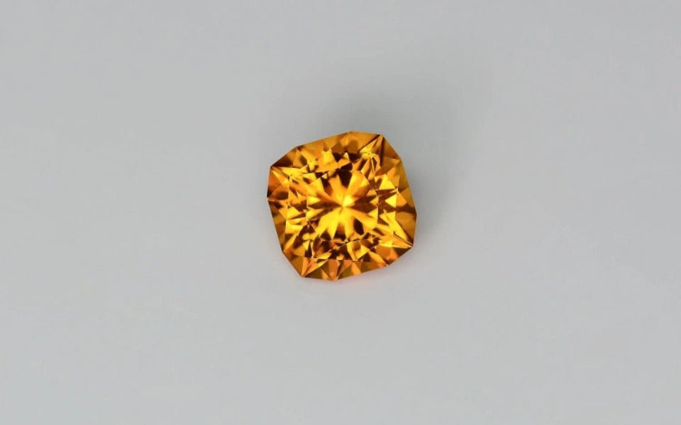 Natural Citrine 1.48 ct – Golden Yellow, Cushion Cut