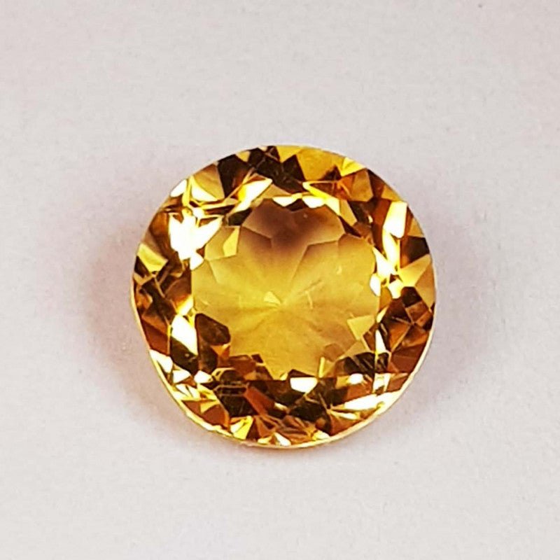 Natural Citrine 1.91 ct – Round Cut, Heated