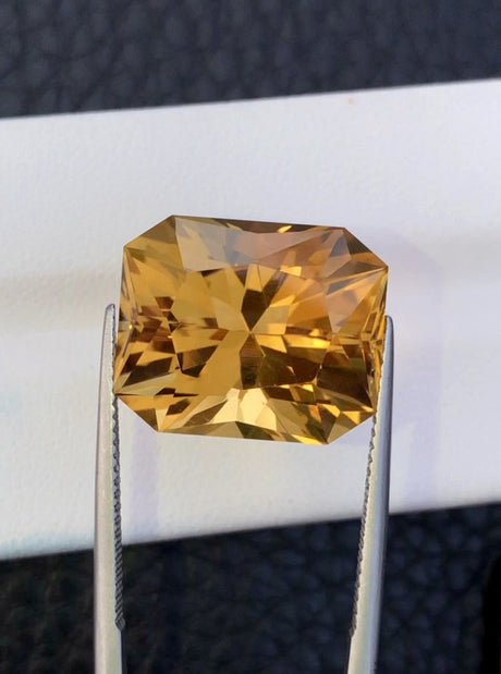 Natural Citrine 20.31 ct – Fancy Octagonal Cut, Heated