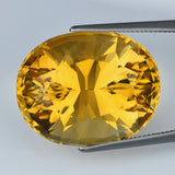 Natural Citrine 21.65 ct – Oval Cut, Heated