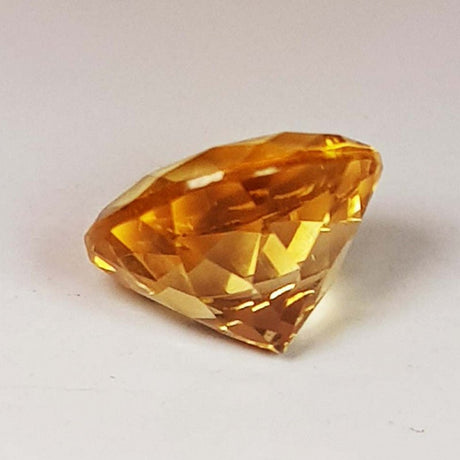 Natural Citrine 3.33 ct – Round Cut, Heated