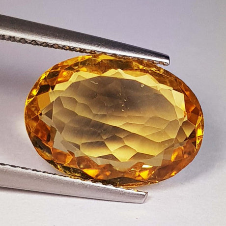Natural Citrine 5.48 ct – Oval Cut, Heated