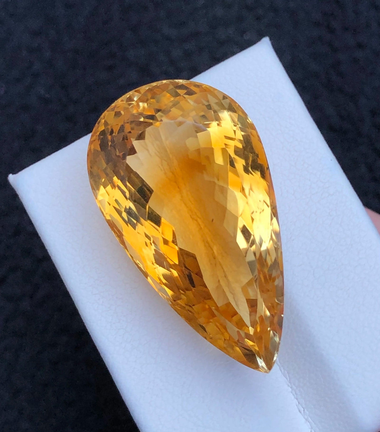 Natural Citrine 55.70 ct – Pear Cut, Untreated