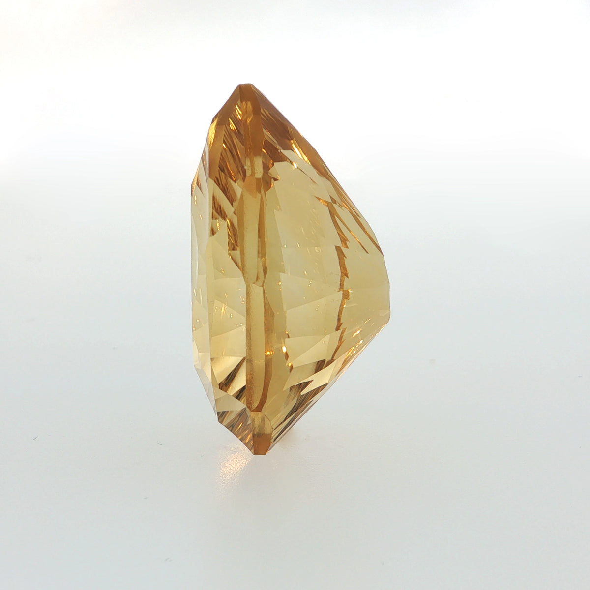 Natural citrine, pear cut, 57.25 ct, loose gemstone, view 3.