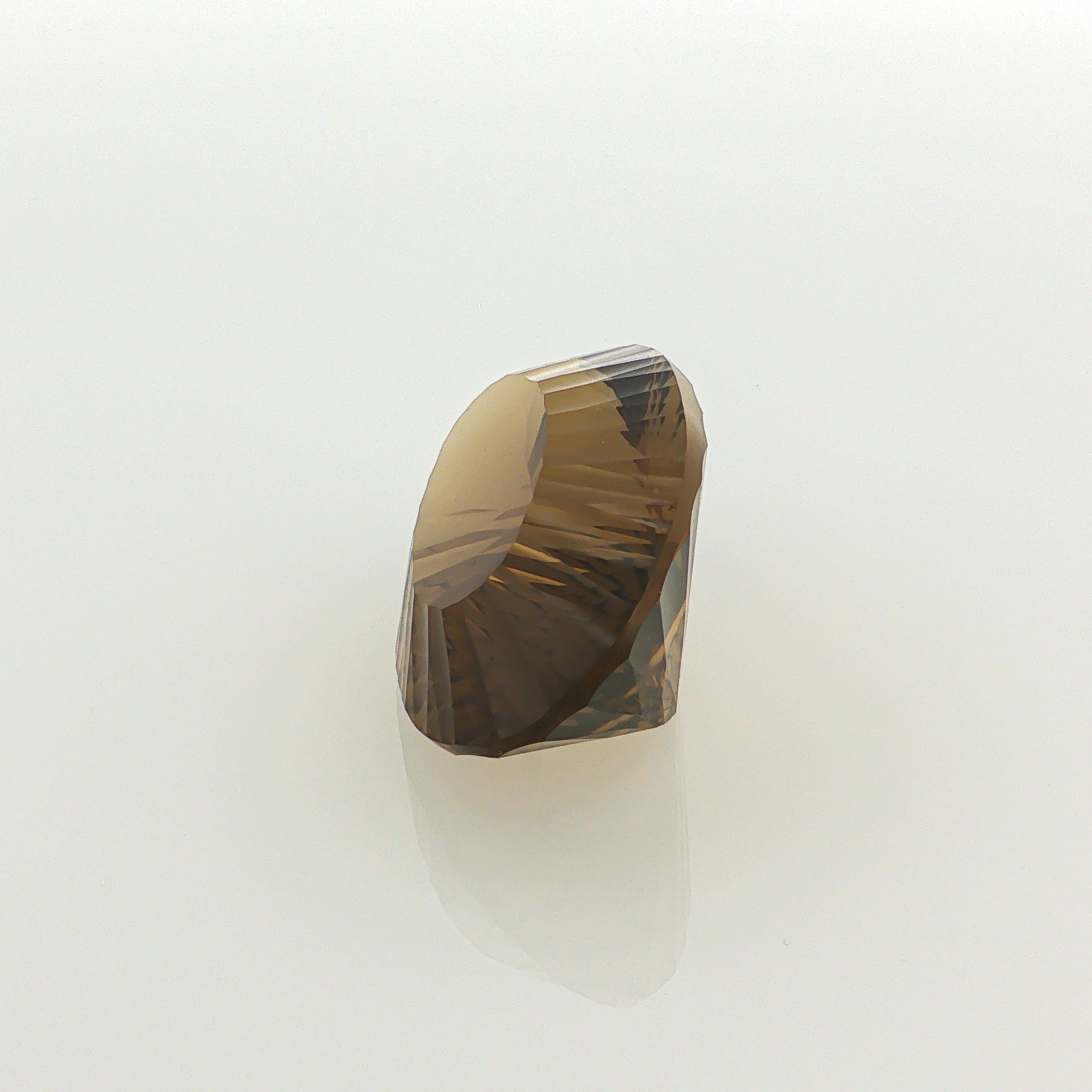 Natural heated citrine, brownish yellow, oval cut, 58.06 ct, loose gemstone, view 2.