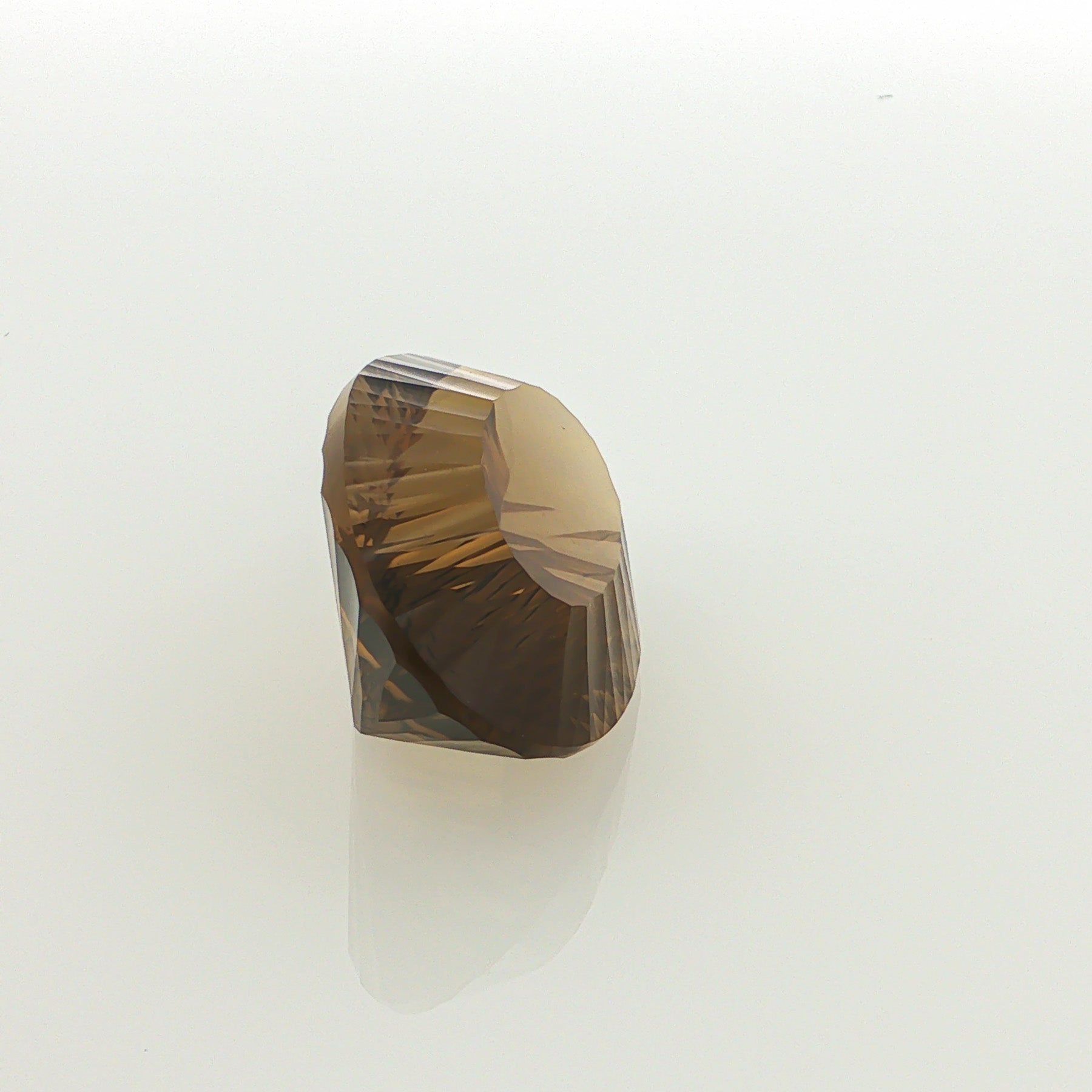 Natural heated citrine, brownish yellow, oval cut, 58.06 ct, loose gemstone, view 4.