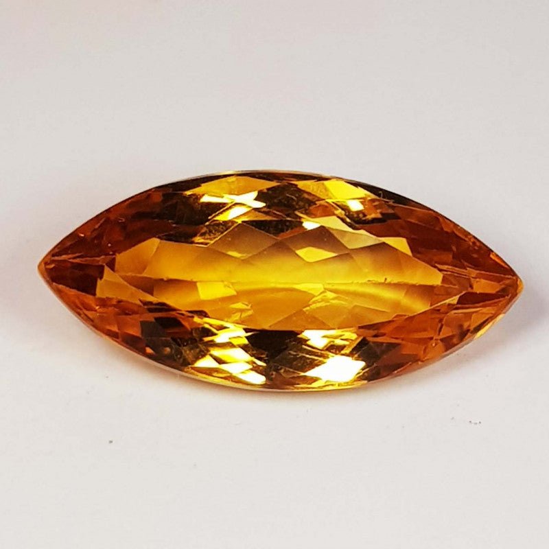 Natural Citrine 6.27 ct – Marquise Cut, Heated