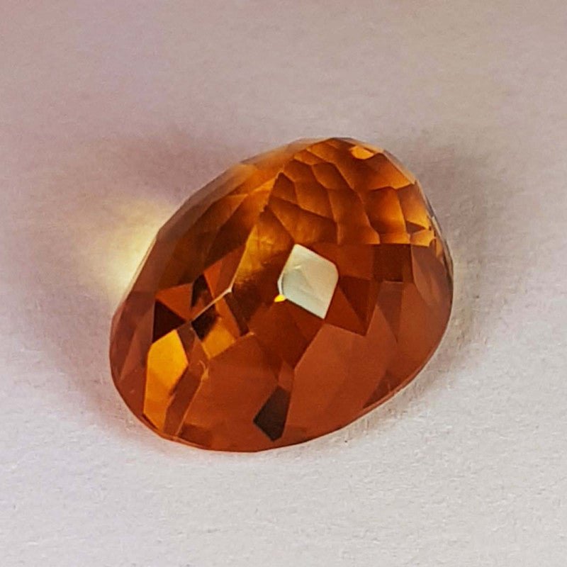 Natural Citrine 6.74 ct – Oval Cut, Heated