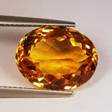 Natural Citrine 6.82 ct – Oval Cut, Heated