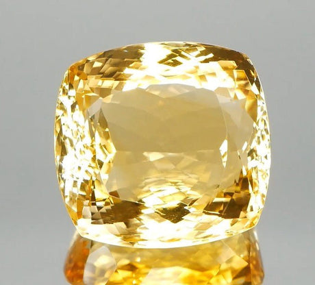 Natural Citrine 69.69 ct – Cushion Cut, Heated, ČGL Certified
