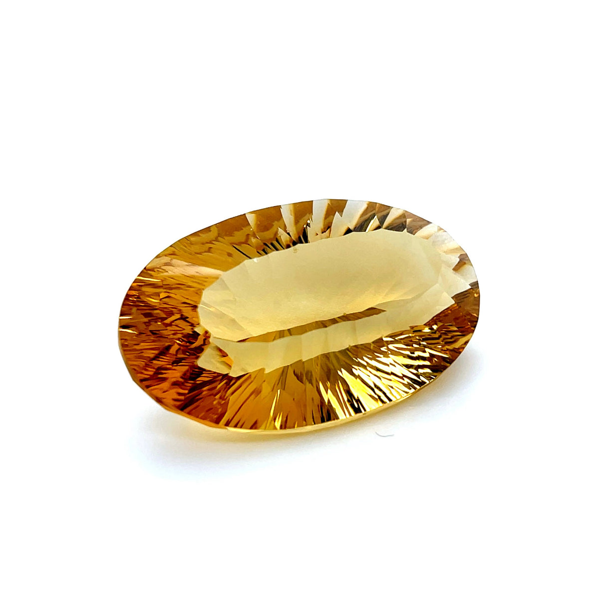 Natural Citrine 73.30 ct – Oval Cut, Heated, ČGL Certified