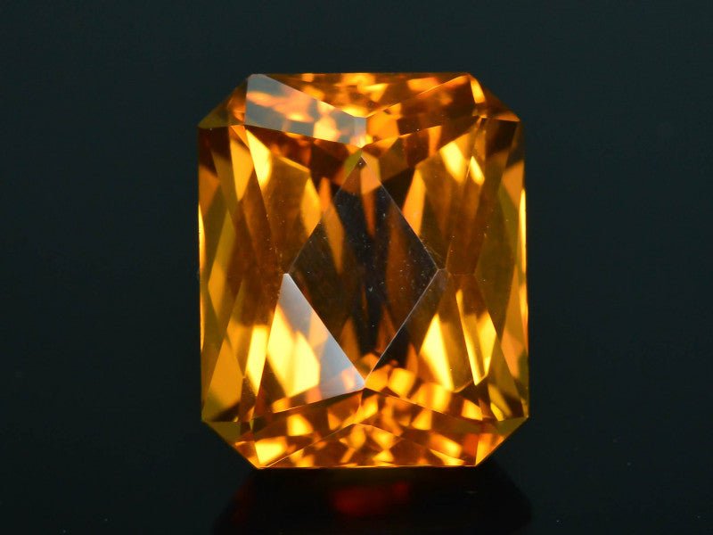 Natural Citrine 7.41 ct – Octagon Cut, Heated