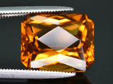 Natural Citrine 7.41 ct – Octagon Cut, Heated