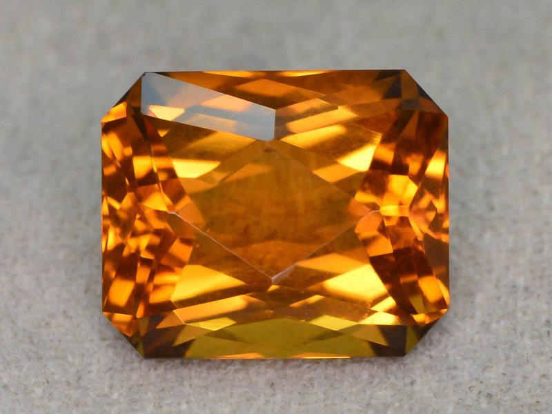 Natural Citrine 7.41 ct – Octagon Cut, Heated
