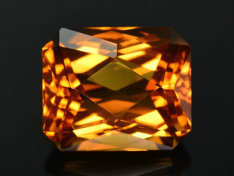 Natural Citrine 7.41 ct – Octagon Cut, Heated