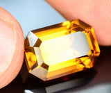 Natural Citrine 9.80 ct – Octagonal Cut, Heated