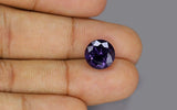 Natural Deep Purple Spinel 4.85 ct – Round Cut, Untreated, GRS Certified