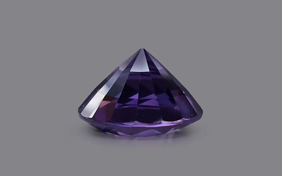 Natural Deep Purple Spinel 4.85 ct – Round Cut, Untreated, GRS Certified
