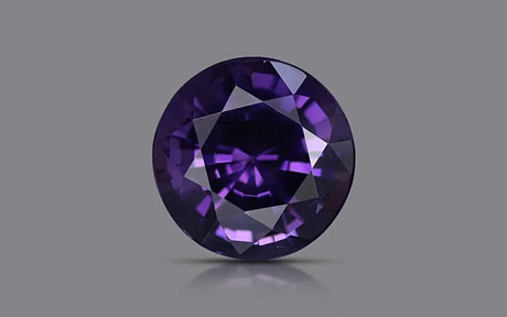 Natural Deep Purple Spinel 4.85 ct – Round Cut, Untreated, GRS Certified